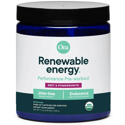 Renewable Energy: Pre-Workout Powder - Beet & Pomegranate (200 Grams)