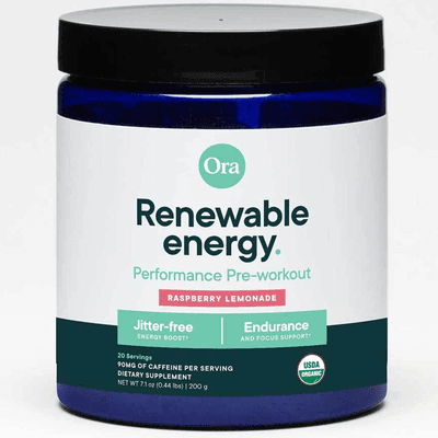 Renewable Energy: Pre-Workout Powder - Raspberry Lemonade (200 Grams)