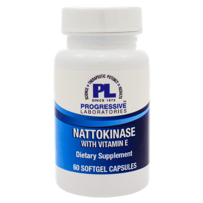Nattokinase with Vitamin E (60 Softgels)