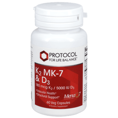 K2 MK-7 and D3 (60 capsules)