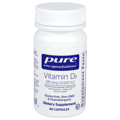 Vitamin D3  125mcg (5,000IU) (60 capsules)