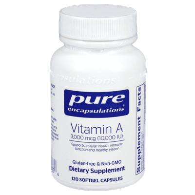 Vitamin A 3,000mcg (10,000IU) (120 Softgel Capsules)