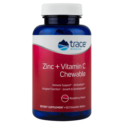 Zinc + Vitamin C Chewable - Raspberry (60 wafers)