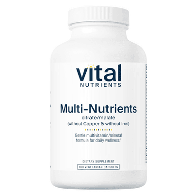 Multi-Nutrients 3 Citrate/Malate (without Copper & without Iron) (180 capsules)