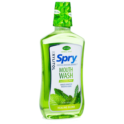 Spry Herbal Mint Mouth Wash Alcohol Free (16 Ounces)
