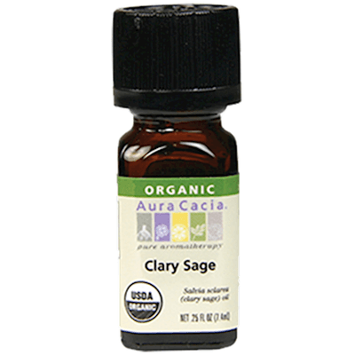 Clary Sage Organic Essential Oil (0.25 Ounces)