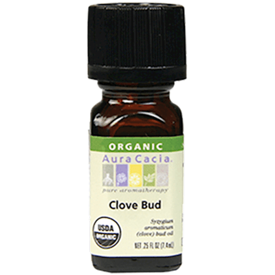 Clove Bud Organic Essential Oil (0.25 Ounces)
