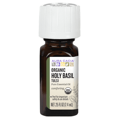 Holy Basil Org Essential Oil .25 fl oz (0.25 Ounces)