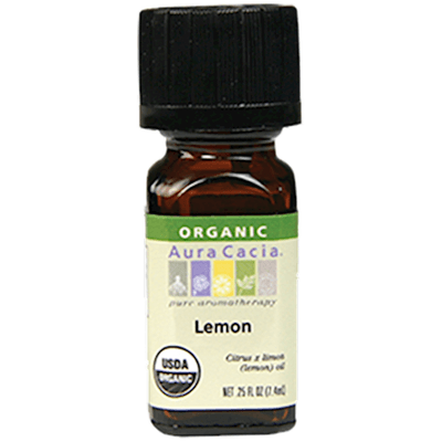 Lemon Organic Essential Oil (0.25 Ounces)