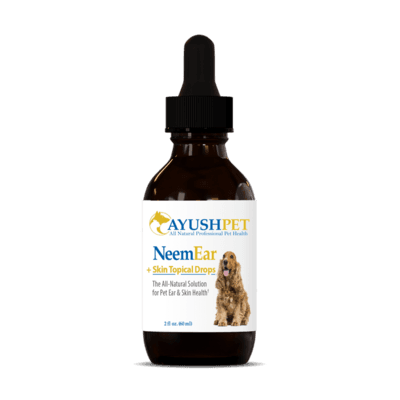 Pet Neem Ear & Skin Topical Drops (2 ounces)