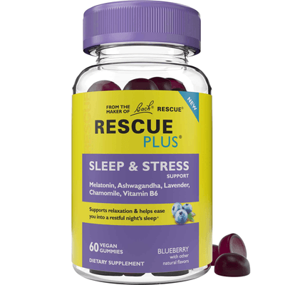 Rescue Plus® Sleep & Stress Support Gummy, Blueberry (60 gummies)