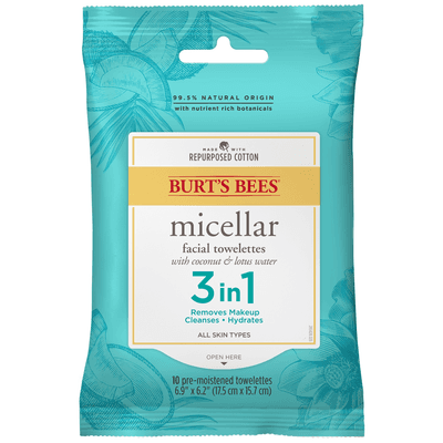 Burt's Bees Micellar Cleansing Towelette (10 Packets)