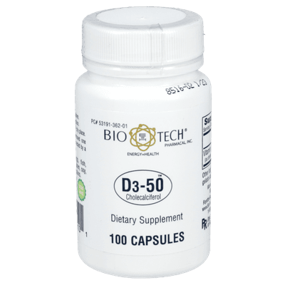D3-50 50,000IU (100 capsules)