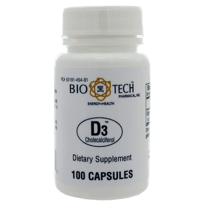 D3 1,000IU (100 capsules)