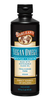 Vegan Omega; Flax & Algae Oil Blend (473 Milliliters)