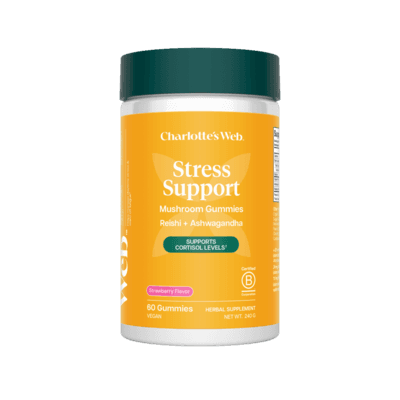 Reishi+Ashwagandha Stress Support Gummy, Strawberry Flavor (60 gummies)