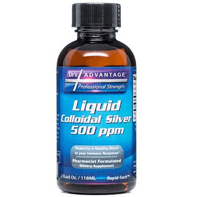 Liquid Colloidal Silver 500ppm (59.14 Milliliters)