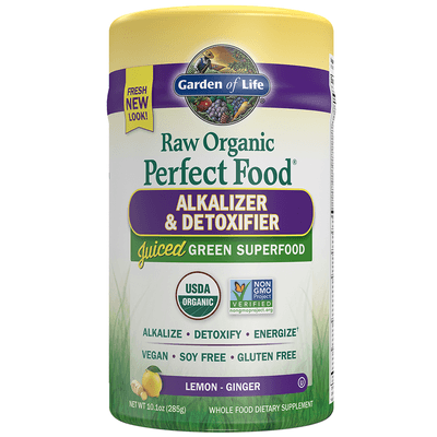 Perfect Food Raw-Alkalizer-Detoxifier Organic Powder (285 Grams)