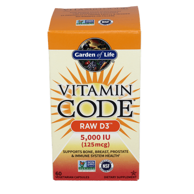 Vitamin Code RAW D3 5000 (60 capsules)