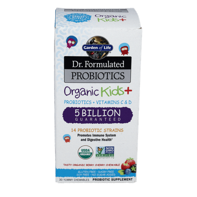 Dr. Formulated Probiotics Organic Kids+, Berry Cherry (30 tablets)