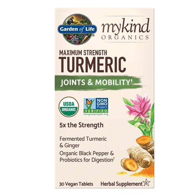 mykind Organics Maximum Strength Turmeric Joints & Mobility (30 tablets)