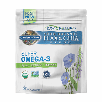 Raw Organics Flax and Chia Blend (340 Grams)