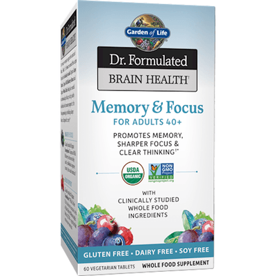 Dr. Formulated Brain Health Memory & Focus for Adults 40+ (60 tablets)