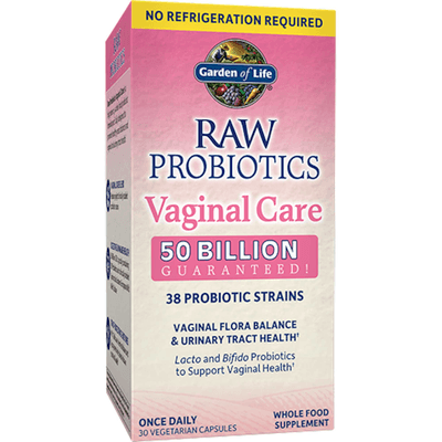 Raw Probiotics Vaginal Care Shelf-Stable (30 capsules)