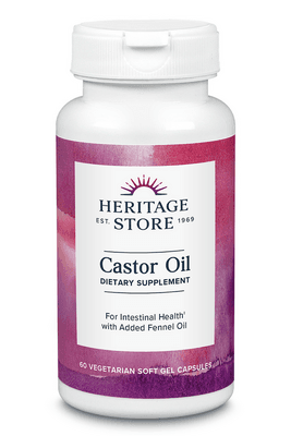 Castor Oil Capsules 725mg (60 Softgels)