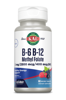 B6 B12 Methyl Folate ActivMelt Berry (60 tablets)