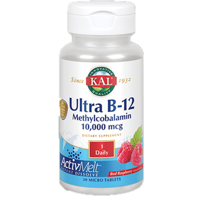 Ultra B-12 10,000 mcg Methyl Raspberry (30 tablets)