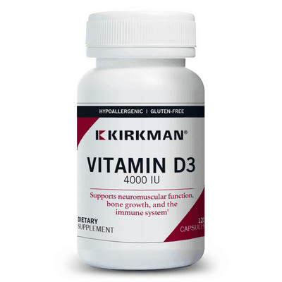 Vitamin D-3 4000 IU Capsules - Hypoallergenic (120 capsules)