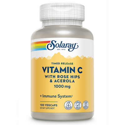Vitamin C with Rose Hips & Acerola, Two-Stage Timed-Release (100 capsules)
