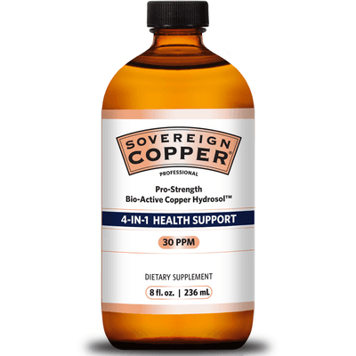 Sovereign Copper Pro-Strength Bio-Active Copper Hydrosol (236 Milliliters)