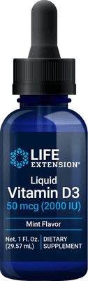 Liquid Vitamin D3 2,000IU Mint Flavor (29.57 Milliliters)