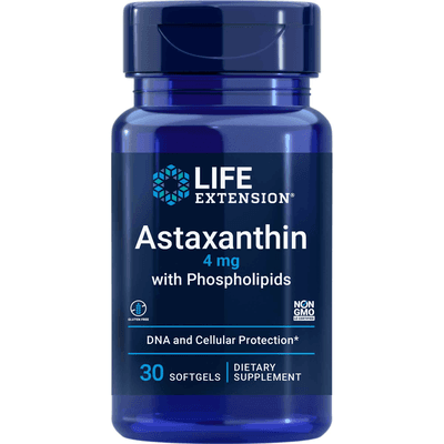 Astaxanthin with Phospholipids 4mg (30 Softgels)