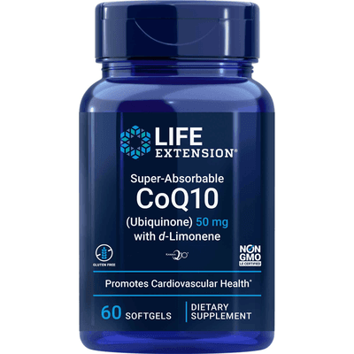 Super-Absorbable CoQ10 50mg (60 Softgels)