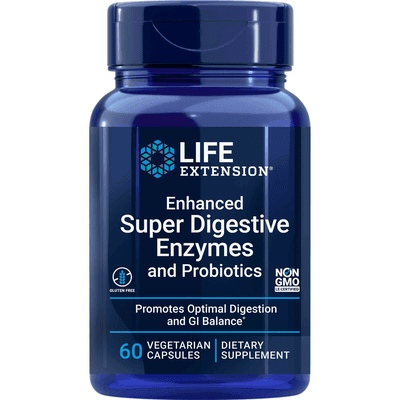 Enhanced Super Digestive Enzymes w/Probiotics (60 capsules)
