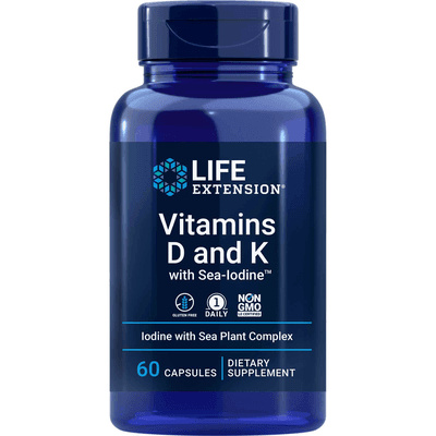 Vitamins D and K with Sea-Iodine (60 capsules)
