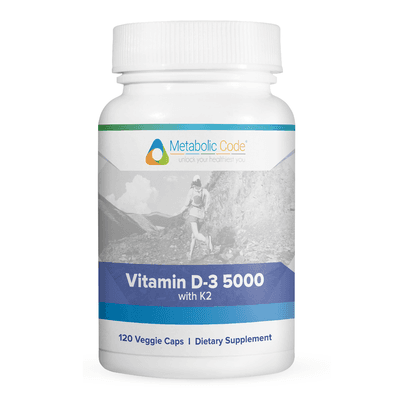 Vitamin D3 with K2 (120 capsules)