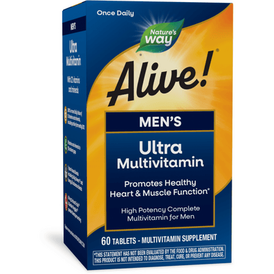 Alive! Once Daily Mens Multi (Ultra Potency) (60 tablets)