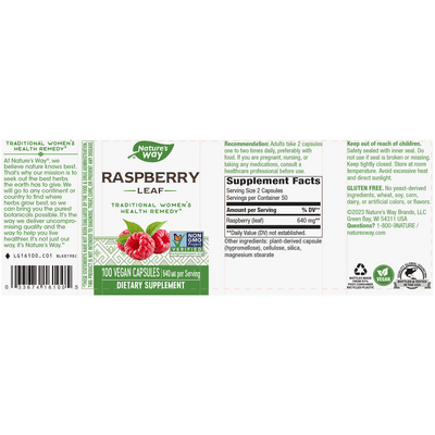 Red Raspberry Leaf (100 capsules)