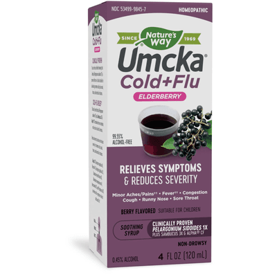 Umcka® Elderberry Cold + Flu Syrup 4oz (120 Milliliters)