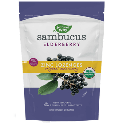 Sambucus Zinc Elderberry Lozenges (24 Lozenges)