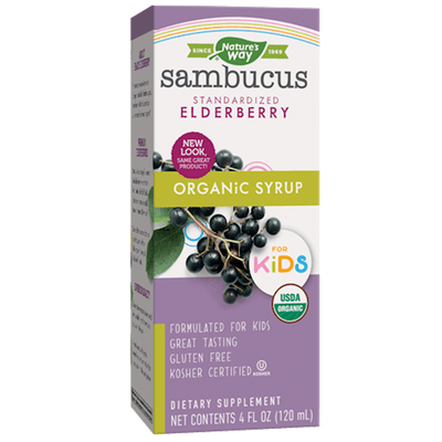 Organic Sambucus Syrup for Kids (120 Milliliters)