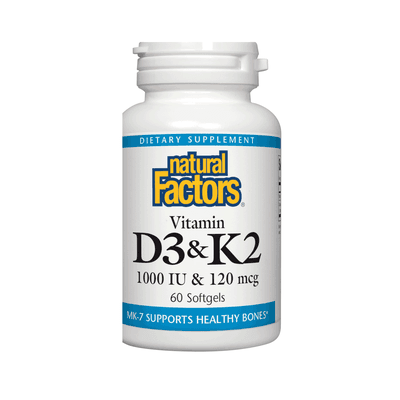Vitamin D3 & K2 (60 Softgels)