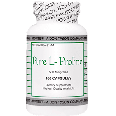 Pure L-Proline 500mg (100 capsules)
