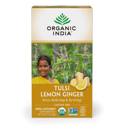 Tulsi Tea Lemon Ginger (18 Count)