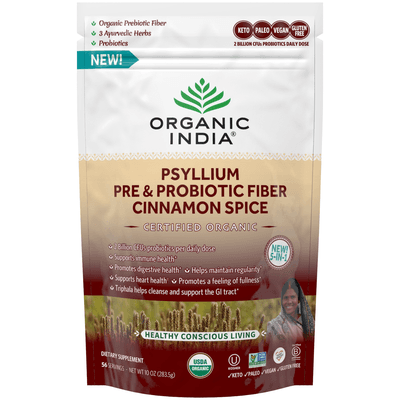 Psyllium Pre & Probiotic Fiber Cinnamon Spice (283.5 Grams)