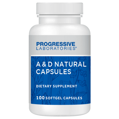 A and D Natural Capsules (100 Softgel Capsules)